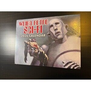 Weird Retro Sci-Fi 2026 Wall Calendar Gotham Gifts Vintage Science Fiction Art